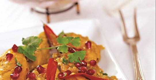 Индейка по-грузински с гранатовым соком