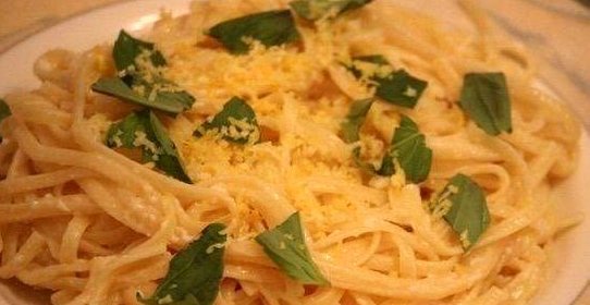 Паста с лимонным соусом