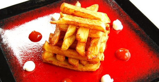 Картофель фри на сковороде