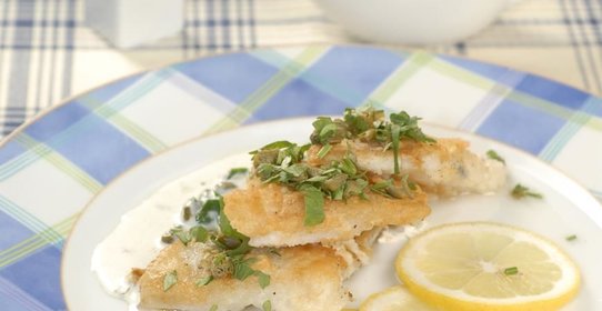 Минтай в сливочном соусе