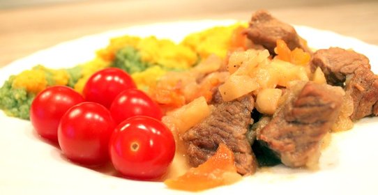 Говядина, тушеная в пиве