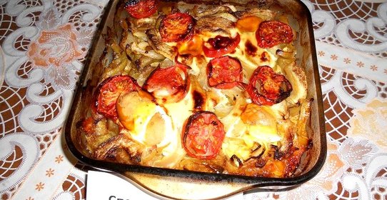 Кабачки и Ко запеченные в духовке с яйцами