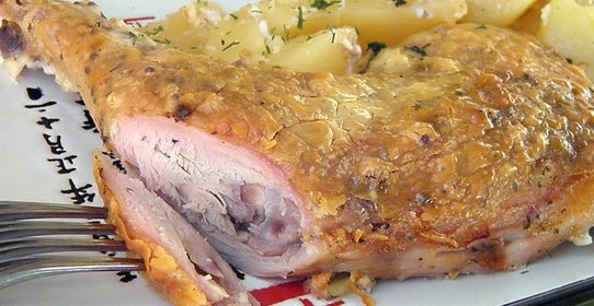 Окорочка под соусом