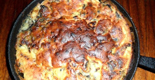 Картофель в тесте с грибами