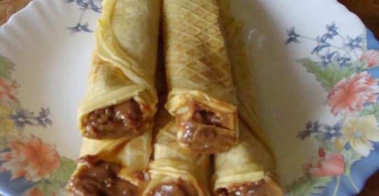 Трубочки со сгущенкой