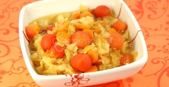 Капуста тушенная с черри