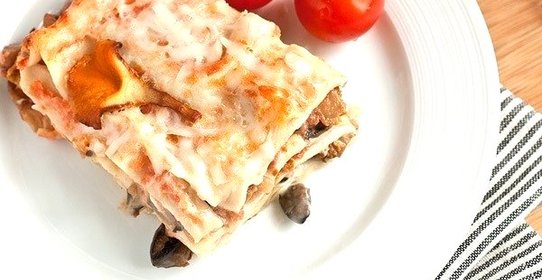 Лазанья с грибами