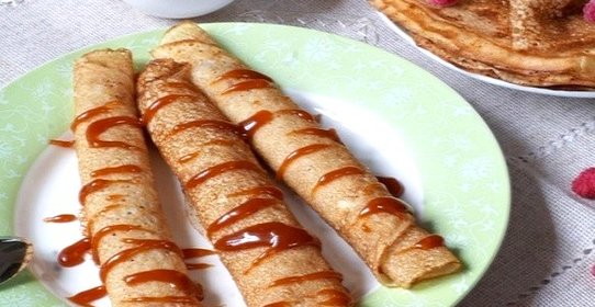 Блины с карамелью