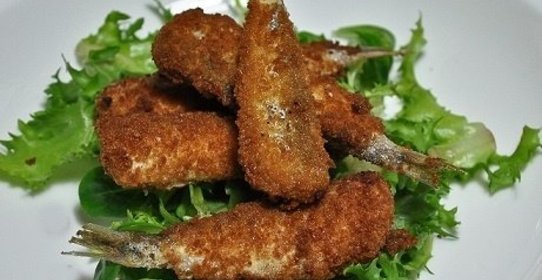 Жареная морская рыба