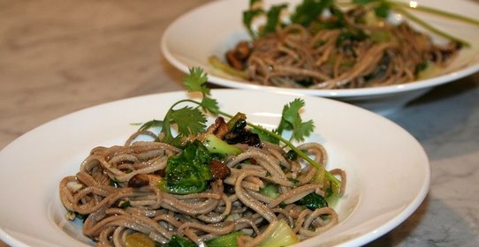 Лапша с шиитаке