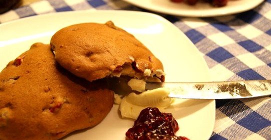 Английские сконы с клюквой