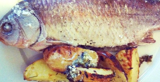 Рыба, запеченная в соли, по‑хорватски