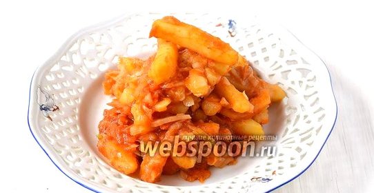 Картофель с капустой в мультиварке