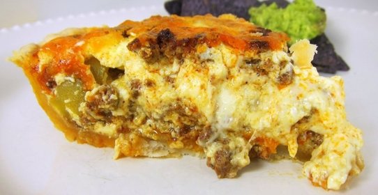 Киш с курицей и кабачком