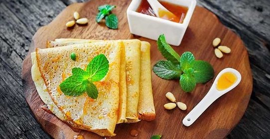 Креп Сюзетт с апельсиновым соусом