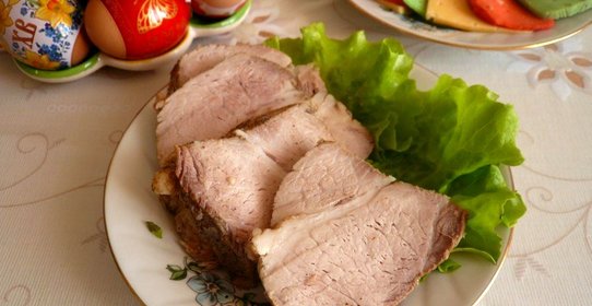 Вареная свинина в пакете