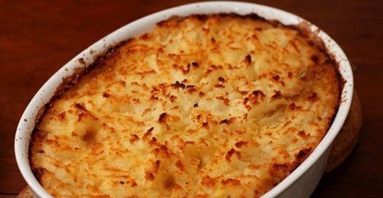 Пирог на кефире с картошкой