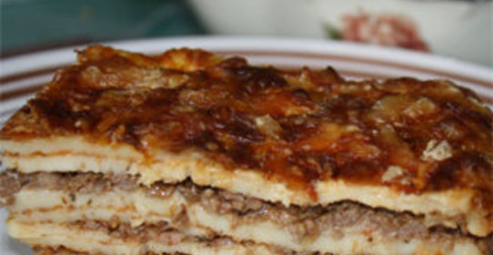 Блинная лазанья