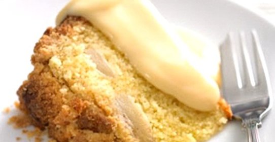 Пирог с консервированными грушами