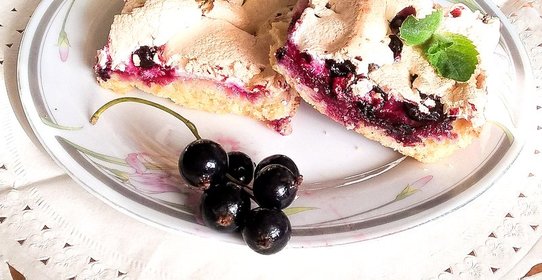 Смородиновое печенье с безе