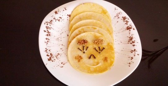 Пряные блины гусеница