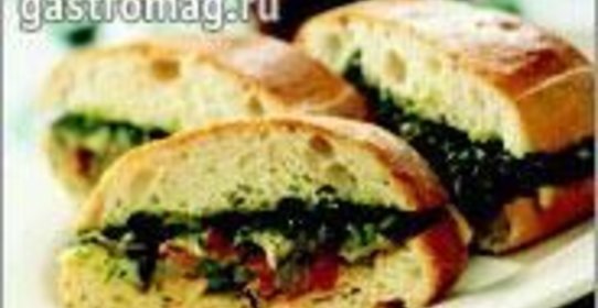 Средиземноморская овощная чиабатта