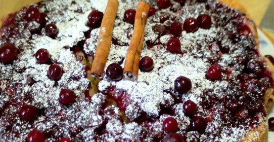 Перевернутый клюквенный пирог