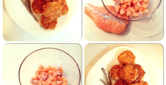 Котлеты из семги с пармезаном