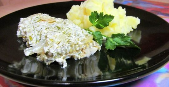 Минтай запеченный в фольге в духовке