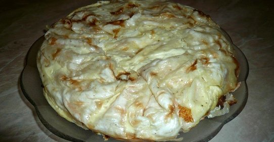 Пирог закусочный с квашеной капустой