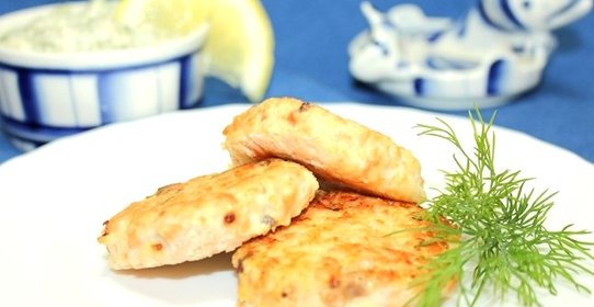 Рыбные котлеты из горбуши