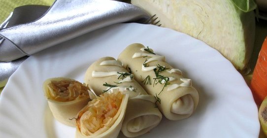 Блины с капустой