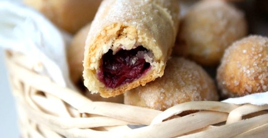 Трубочки с вишней