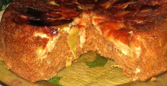Пирог с яблоками в мультиварке Панасоник
