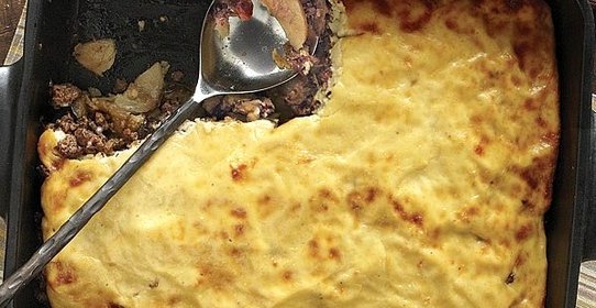 Мусака с баклажанами и картофелем
