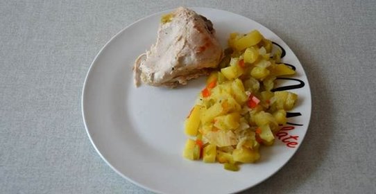 Куриные ножки и крылышки в рукаве