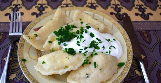 Вареники с зеленью