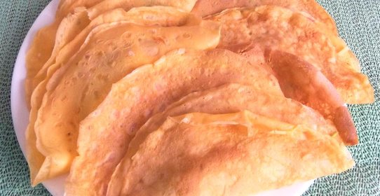 Яичные блинчики с начинкой