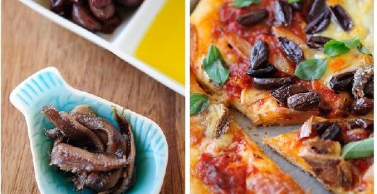 Открытый пирог писсаладьер с анчоусами