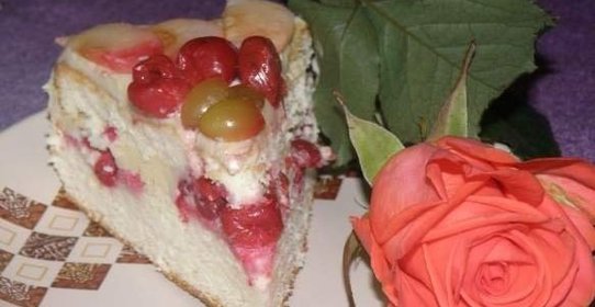 Бисквитный торт на скорую руку