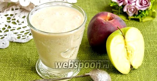 Смузи из ряженки с персиком