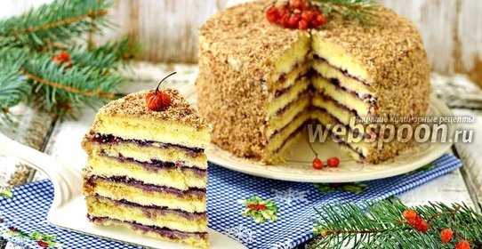 Песочный торт с джемом