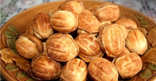 Печенье Орешки со сгущенкой