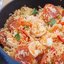 Рис с креветками и чоризо