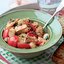 Салат из запеченной цесарки и фасоли
