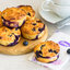 Овсяные маффины с черникой и творогом