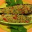 Баклажаны и кабачки, фаршированные булгуром
