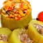 Кабачки, запеченные с индейкой
