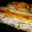 Пирог из песочного теста с курицей