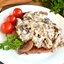 Мясо под грибным соусом